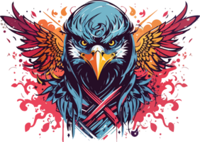 Eagle Ninja Design Illustration AI Generative png