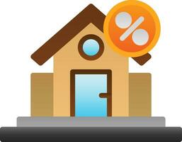 House discount Vector Icon Design