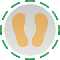 Shoe print Vector Icon Design