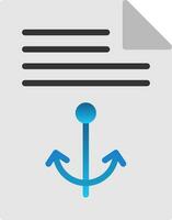 Anchor Text Vector Icon Design