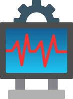 System Monitoring Vector Icon Design