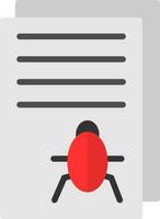 Bug Report Vector Icon Design