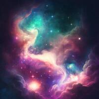 Abstract Galaxy Colorful Background photo