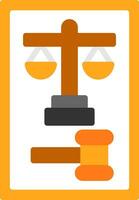 Law Vector Icon Design