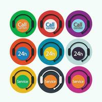 call center set 01 vector