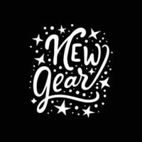 contento nuevo año tipografía diseño 2024 vector