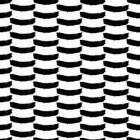 Seamless pattern with black brushstrokes vector