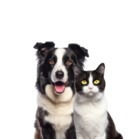 Cat and dog studio photo no background png