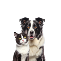 kat en hond studio foto Nee achtergrond png