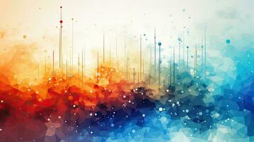 Retro Vector Graphic Effect Abstract Pattern Generative AI photo