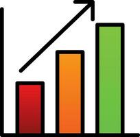 Bar chart Vector Icon Design