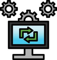 software configuración vector icono diseño