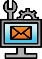 Email Troubleshooting Vector Icon Design