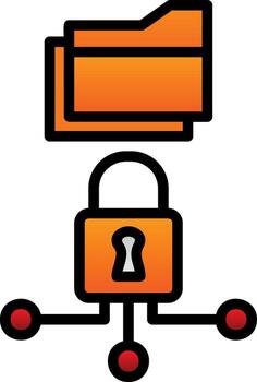 Data Encryption Vector Icon Design