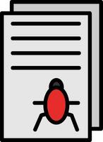 Bug Report Vector Icon Design