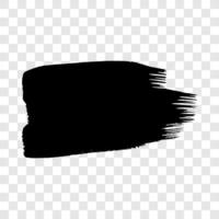 Black grunge brush stroke vector