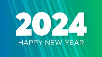 2024 Happy New Year on colorful background vector