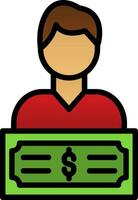 Wages Vector Icon Design