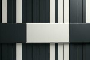 Elegant minimal top view backdrop with monochrome geometric surfaces and stripes photo