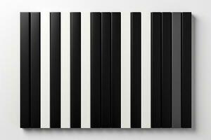 Elegant minimal top view backdrop with monochrome geometric surfaces and stripes photo