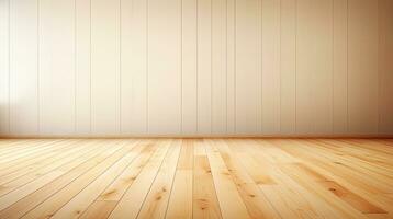 Home Interior Wooden Floor Copyspace Background Generative AI photo