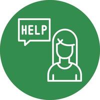 Ask for help Vector Icon Design