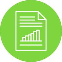 Bar Chart Vector Icon Design