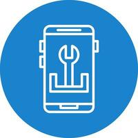 App Troubleshooting Vector Icon Design