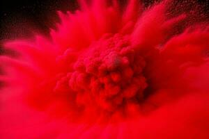 Abstract powder explosion background. AI Generative Pro Photo