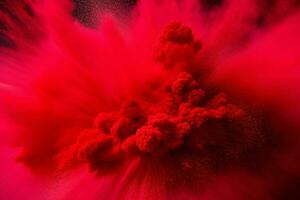 Abstract powder explosion background. AI Generative Pro Photo