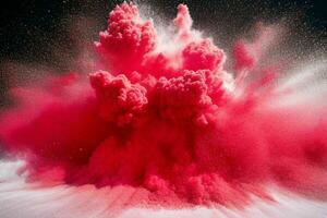 Abstract powder explosion background. AI Generative Pro Photo