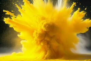 Abstract powder explosion background. AI Generative Pro Photo