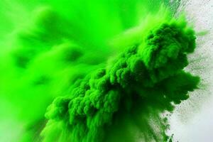 Abstract powder explosion background. AI Generative Pro Photo