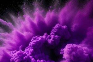 Abstract powder explosion background. AI Generative Pro Photo