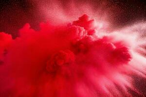 Abstract powder explosion background. AI Generative Pro Photo