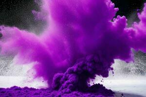 Abstract powder explosion background. AI Generative Pro Photo