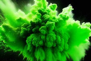 Abstract powder explosion background. AI Generative Pro Photo