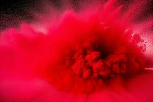 Abstract powder explosion background. AI Generative Pro Photo