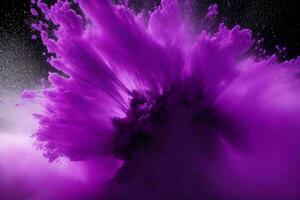 Abstract powder explosion background. AI Generative Pro Photo