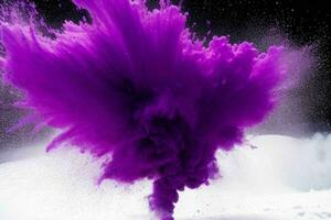 Abstract powder explosion background. AI Generative Pro Photo