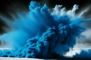 Abstract powder explosion background. AI Generative Pro Photo