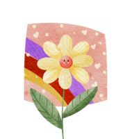 süß Blume Aufkleber png