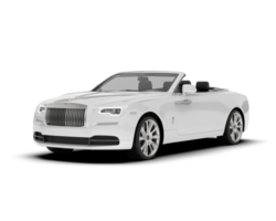 blanc luxe voiture isolé sur transparent Contexte. 3d le rendu - illustration png