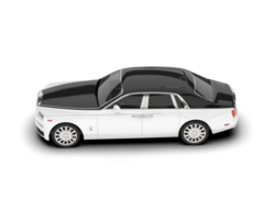 blanc luxe voiture isolé sur transparent Contexte. 3d le rendu - illustration png