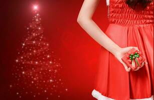 pretty women in santa outfit photo