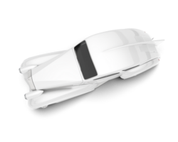 White luxury car isolated on transparent background. 3d rendering - illustration png