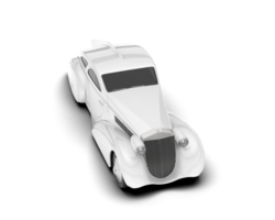 White luxury car isolated on transparent background. 3d rendering - illustration png