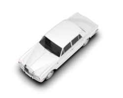 blanc luxe voiture isolé sur transparent Contexte. 3d le rendu - illustration png