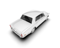 branco luxo carro isolado em transparente fundo. 3d Renderização - ilustração png