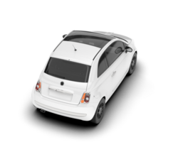 White luxury car isolated on transparent background. 3d rendering - illustration png